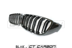 BMW M4 F82 / F83 & F32/F33/F36 4 SERIES DOUBLE SLAT BLACK GRILLES - BLAK BY CT CARBON