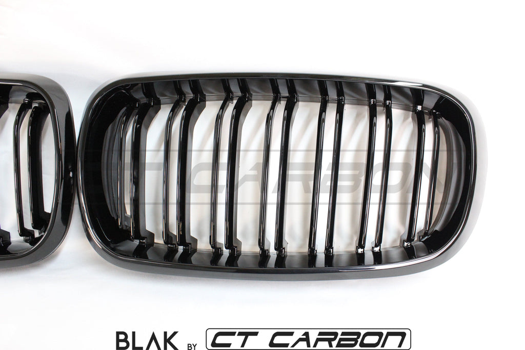 BMW X5M/X6M F16 & F15 DOUBLE SLAT GRILLES - BLAK BY CT CARBON