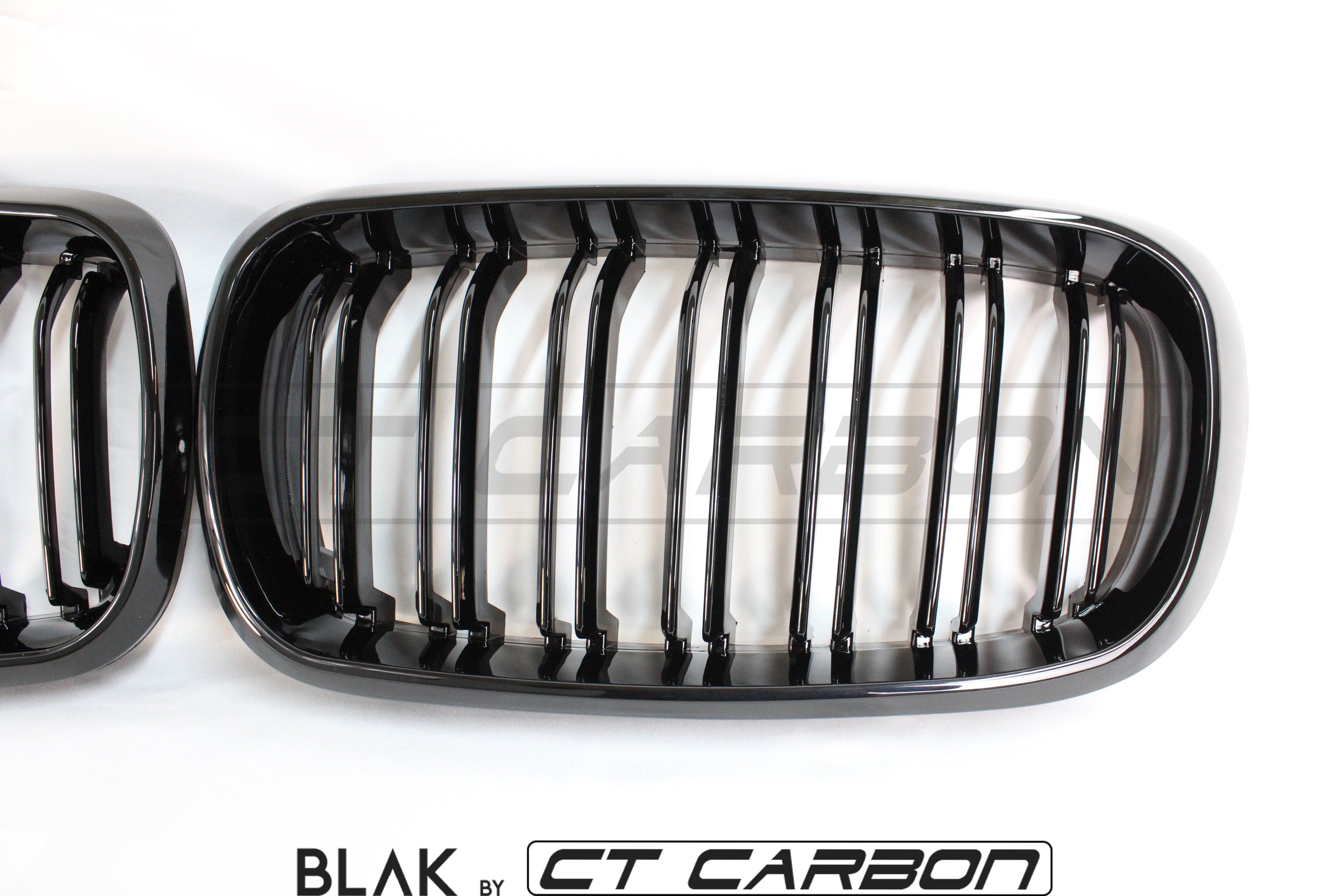 BMW X5M/X6M F16 & F15 DOUBLE SLAT GRILLES - BLAK BY CT CARBON