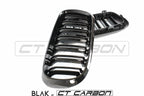 BMW X5M/X6M F16 & F15 DOUBLE SLAT GRILLES - BLAK BY CT CARBON