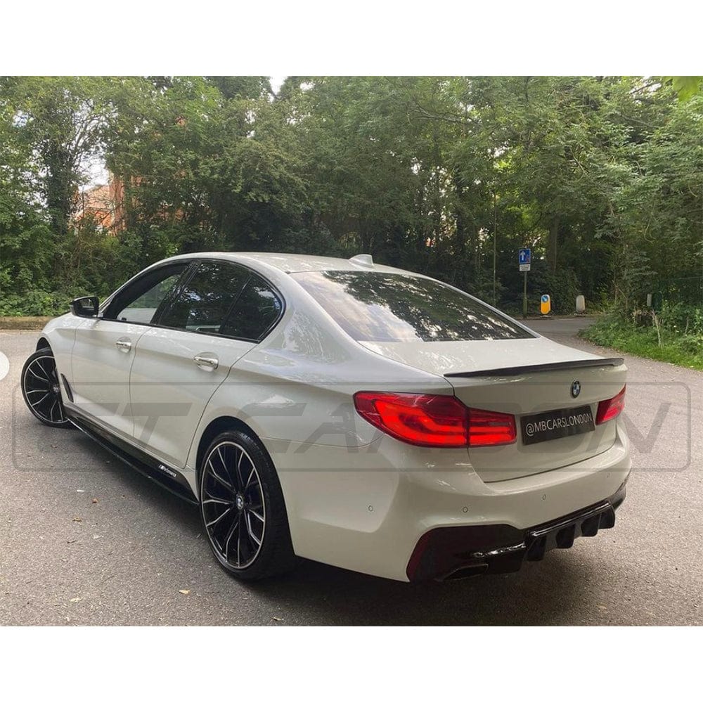 BMW 5 SERIES G30 GLOSS BLACK SPOILER - MP STYLE - BLAK BY CT CARBON
