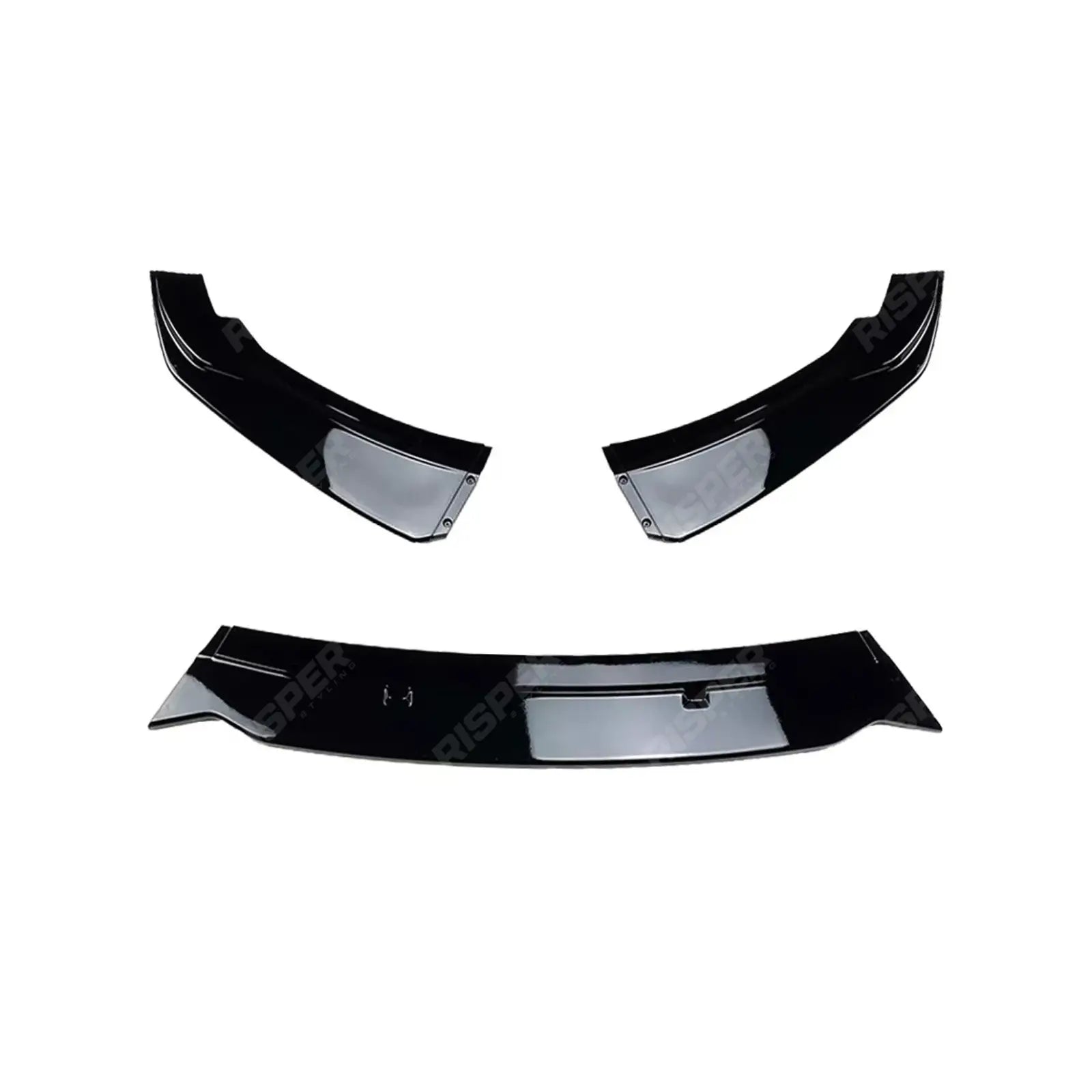 BMW 1 SERIES F20 F21 LCI STANDARD (NON M SPORT) 2015-2019 3PC FRONT SPLITTER IN GLOSS BLACK