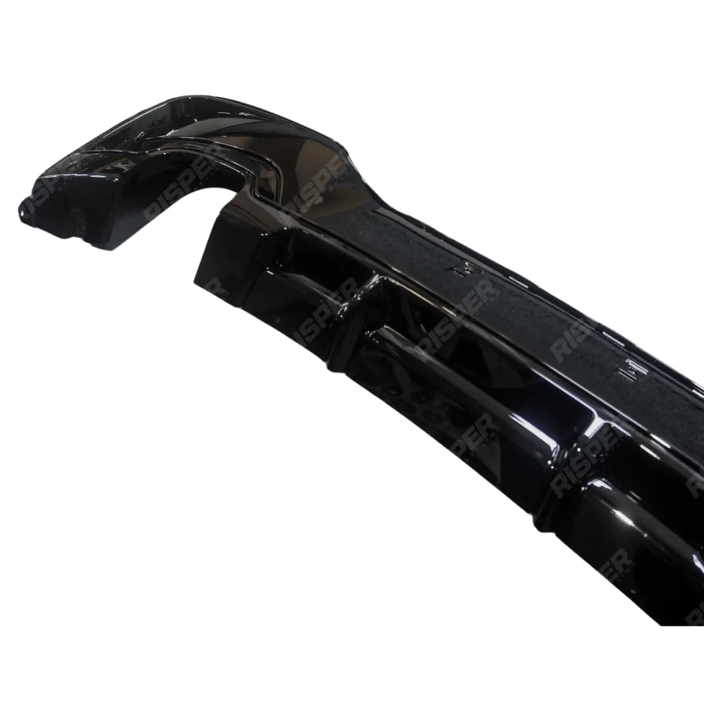 Bmw 1 Series F20 M Sport Pre Lci 2012-2015 Rear Diffuser 00__ In Gloss Black