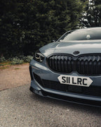 BMW 1 SERIES M SPORT & M135I F40 EVO-1 GLOSS BLACK FRONT SPLITTER BY ZAERO (2019+)