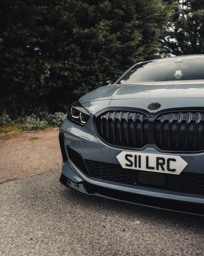 BMW 1 SERIES M SPORT & M135I F40 EVO-1 GLOSS BLACK FRONT SPLITTER BY ZAERO (2019+)