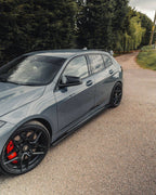 BMW 1 SERIES & M135I F40 EVO-1 GLOSS BLACK SIDE SKIRTS BY ZAERO (2019+)