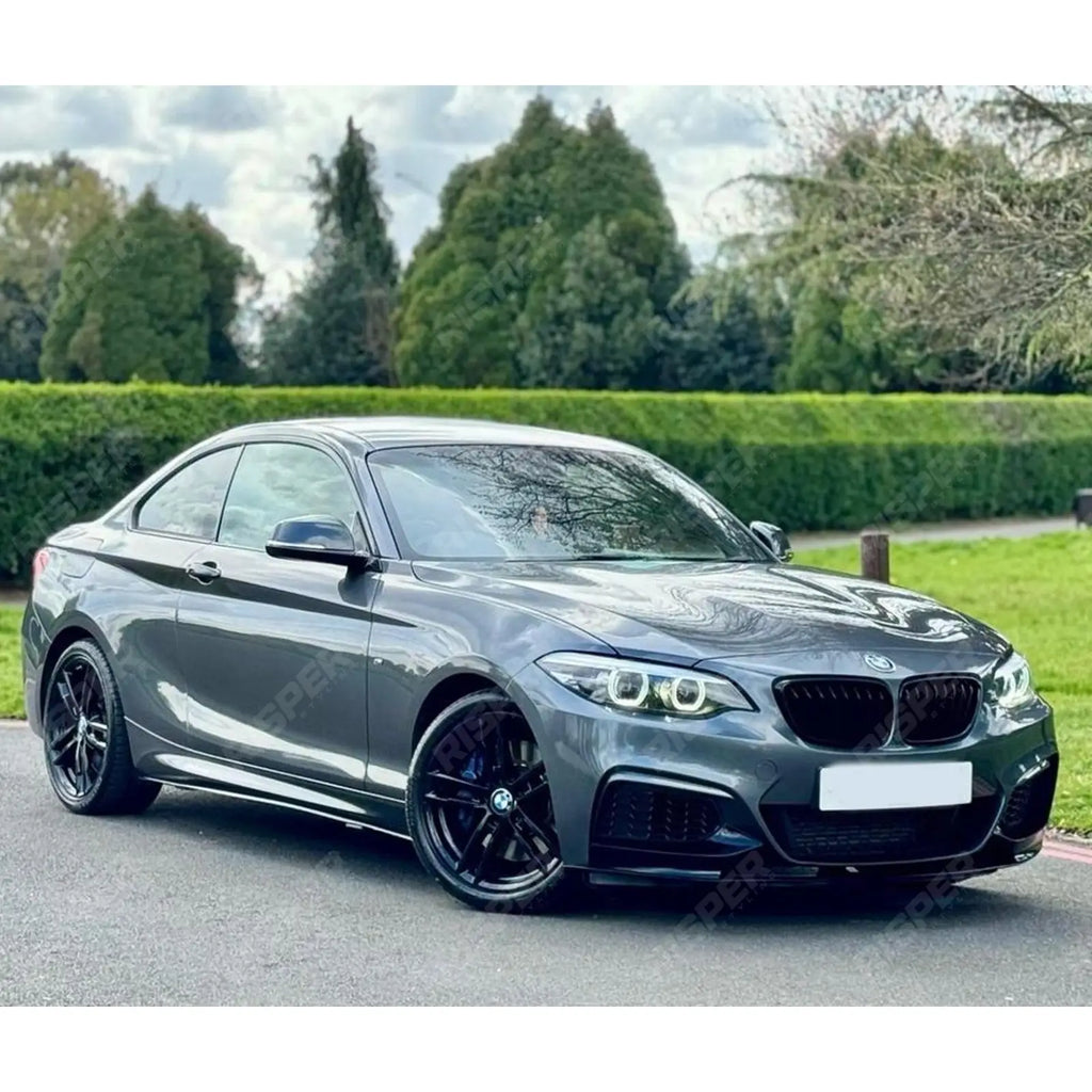 BMW 2 Series F22 F23 M Sport Front Splitter 2013-2021 Gloss Black