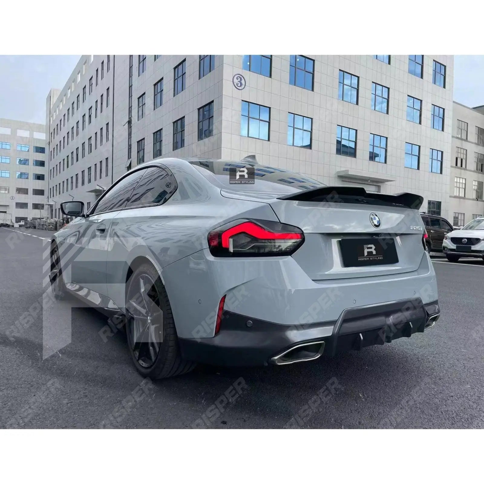 BMW 2 Series G42 2021+ 2-Door Coupe 'M240i Look' Gloss Black Full Aero Kit