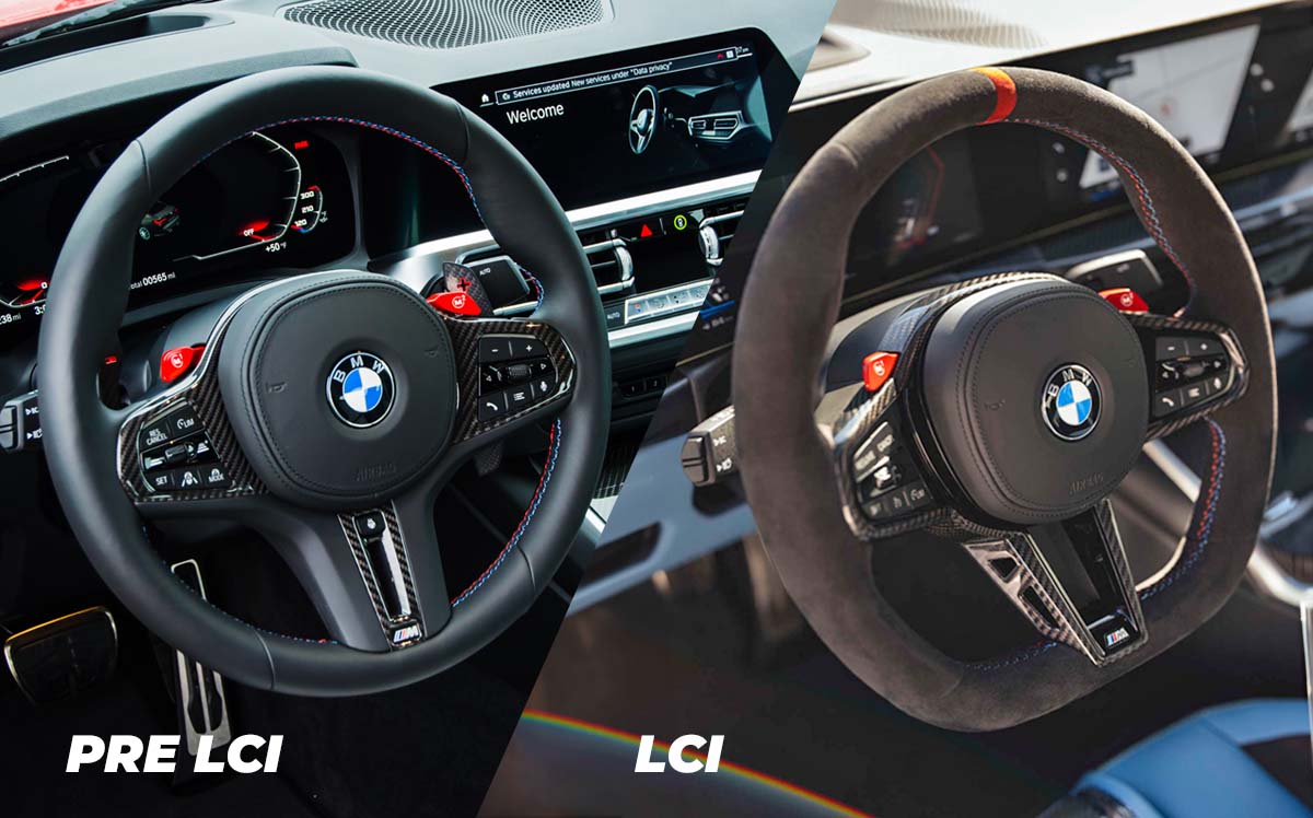 BMW 2 Series G42, M2 G87, M3 G80, M4 G82 Facelift Carbon Fibre Steering Wheel by TRE