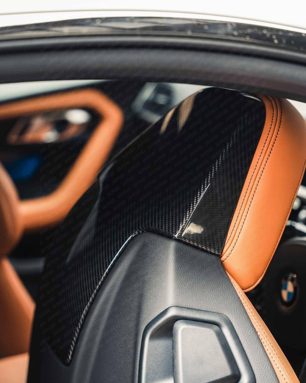 BMW 2 Series G42, M3 G80, M4 G82, M2 G87 Pre-Preg Carbon Fibre Seat Back Cover by TRE (2018+)