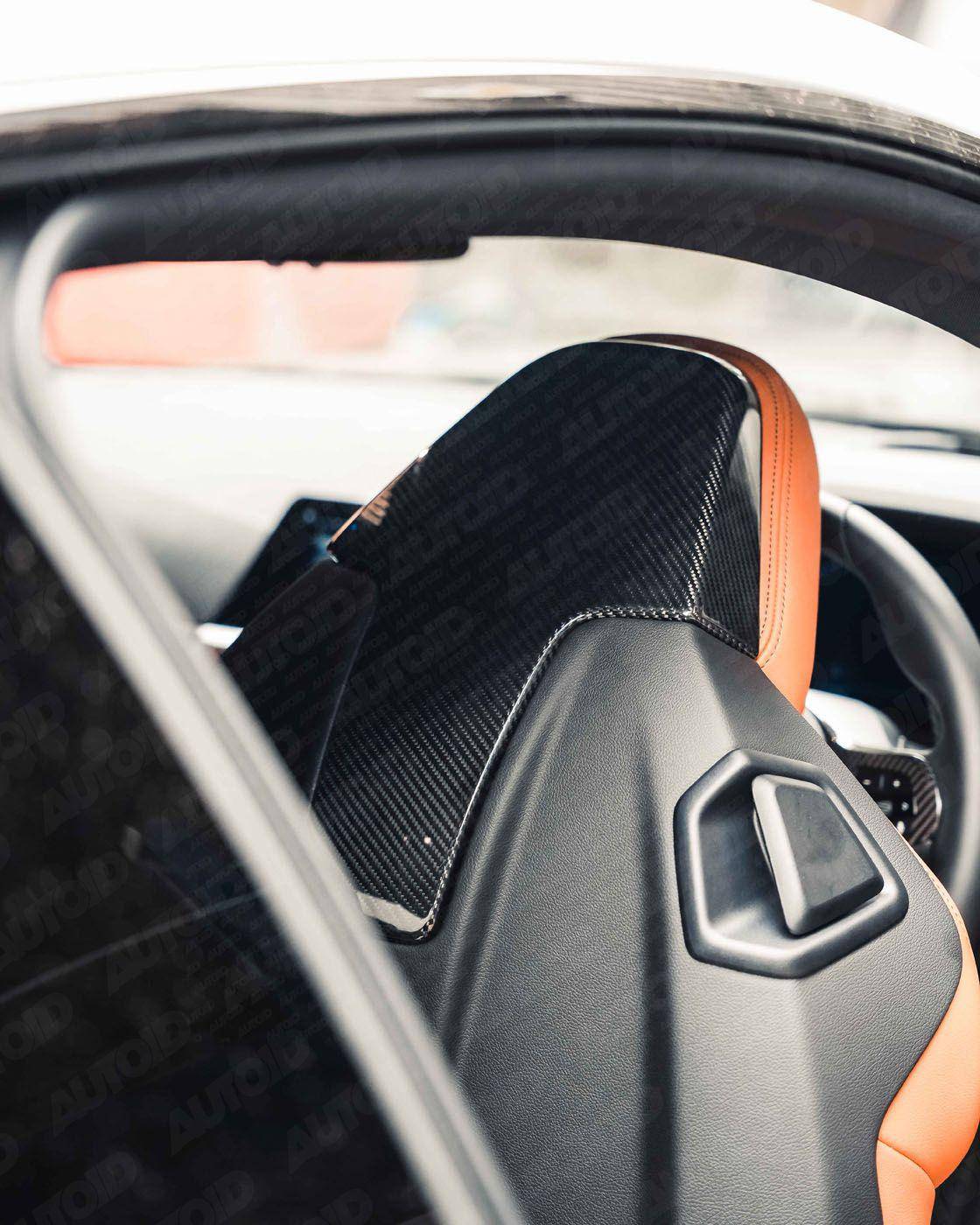 BMW 2 Series G42, M3 G80, M4 G82, M2 G87 Pre-Preg Carbon Fibre Seat Back Cover by TRE (2018+)