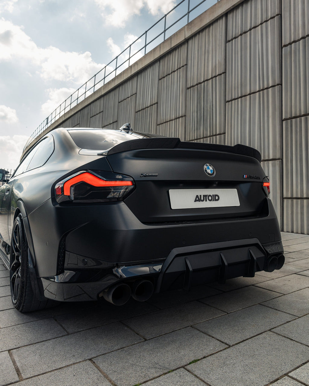 BMW 2 Series M Sport & M240i G42 Pre-Preg Carbon Fibre ID-01 Front Splitter & Rear Spoiler Pack by TRE (2021+)
