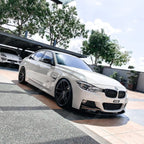 BMW 3 Series F30 F31 F35 M Sport Front Splitter in Gloss Black