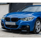 BMW 3 Series F30 F31 F35 M Sport Front Splitter in Gloss Black