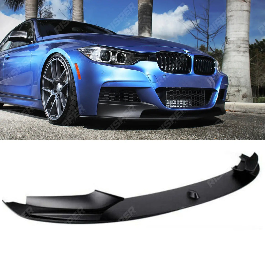 BMW 3 Series F30 F35 M Sport 2011-19 Front Splitter Lip in Matte Black