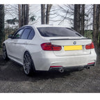 BMW 3 Series F30 F35 M Sport Side Skirt Splitters - Carbon Style