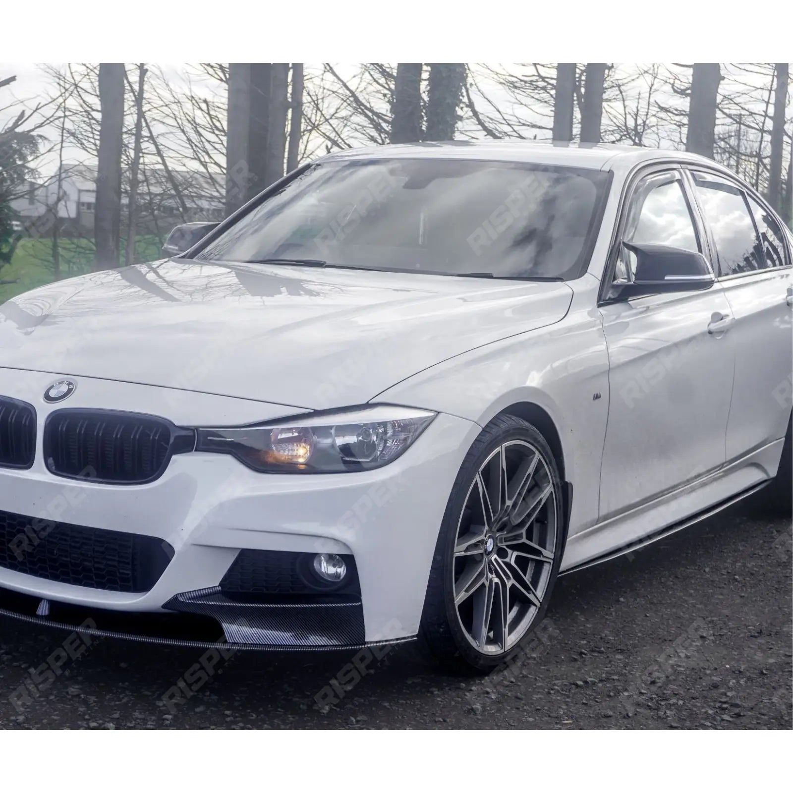 BMW 3 Series F30 F35 M Sport Side Skirt Splitters - Carbon Style