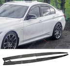BMW 3 Series F30 F35 M Sport Side Skirt Splitters - Carbon Style