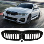 BMW 3 Series G20/G21 2018-2021 (Pre-LCI) Gloss Black Solid Slat Front Grill