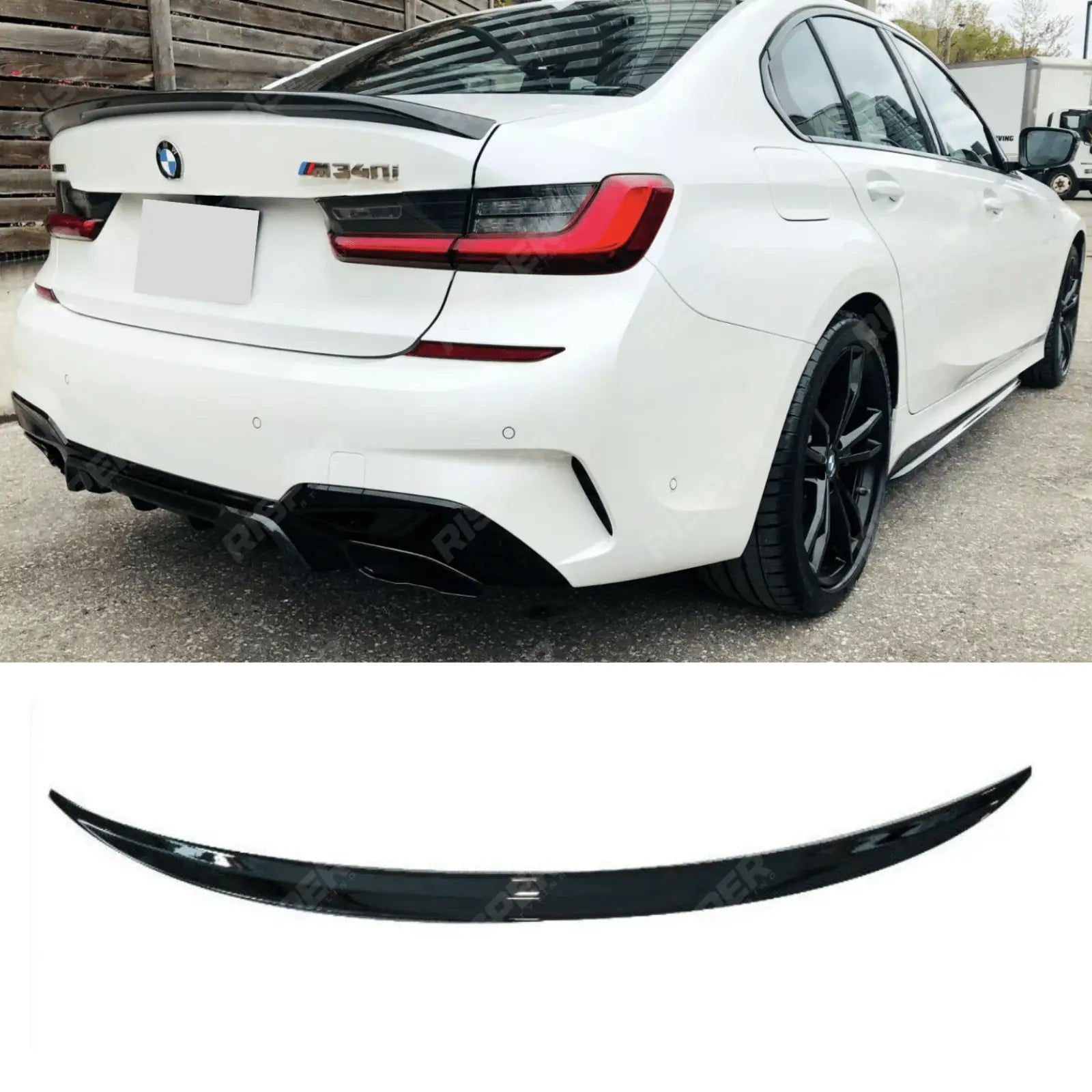 BMW 3 Series G20/G28 M-Sport Rear Spoiler Gloss Black