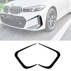 BMW 3 SERIES G20 (LCI) 2023+ FRONT BUMPER CANARDS IN GLOSS BLACK
