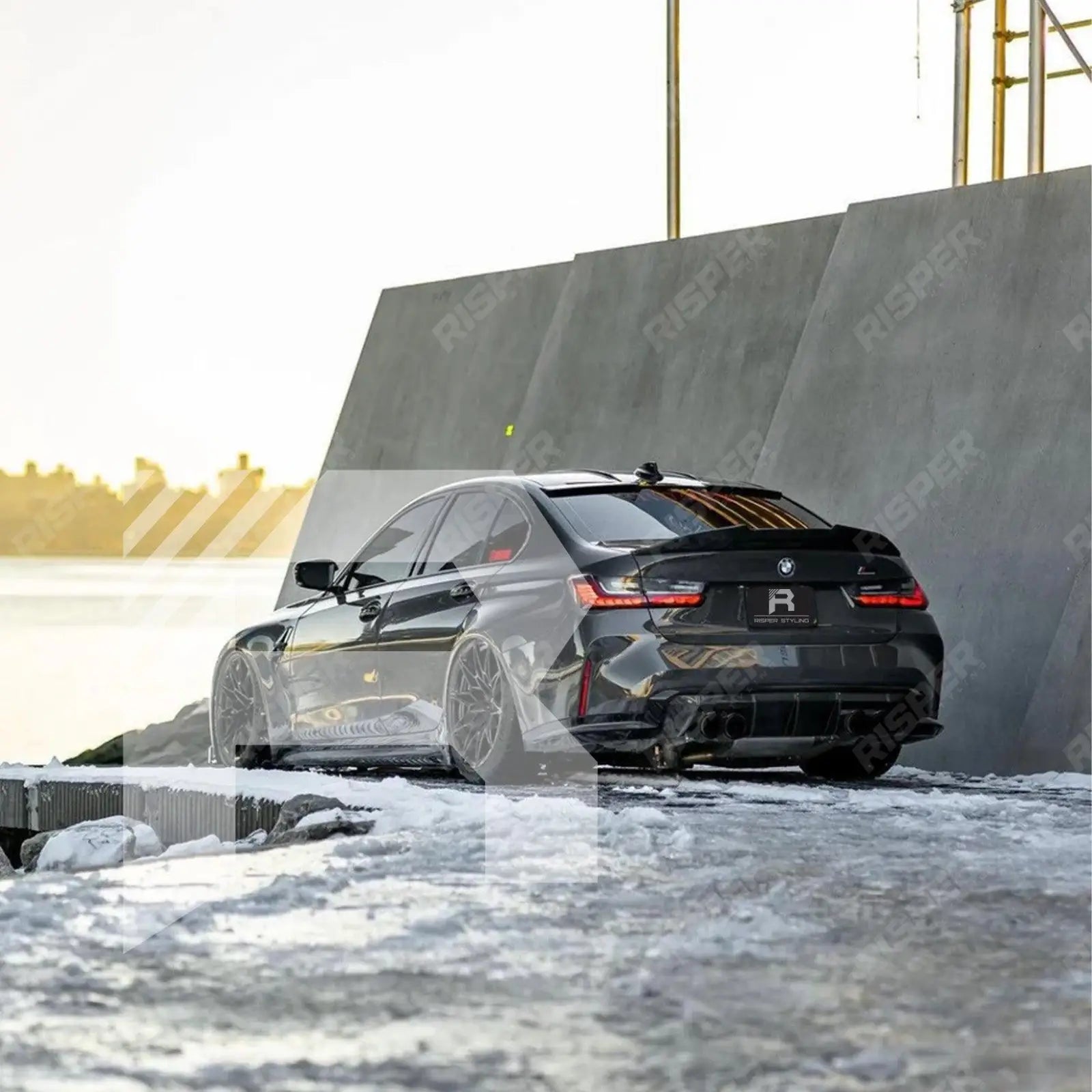 BMW 3 Series G20 M3 G80 2018+ Gloss Black PSM Style Ducktail Spoiler