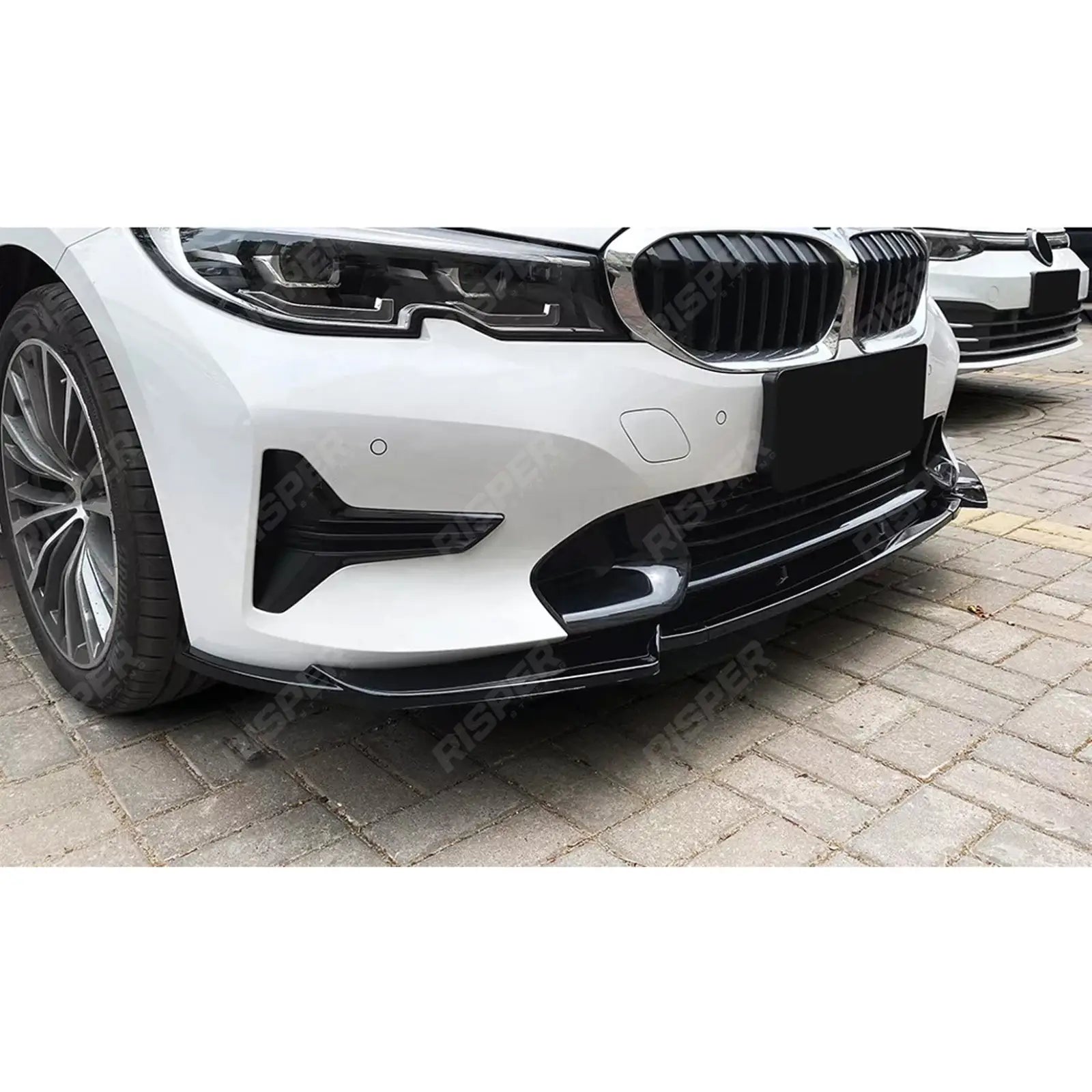 BMW 3 SERIES G20 PRE LCI 2019-2022 STANDARD (NON M SPORT) FRONT SPLITTER IN GLOSS BLACK