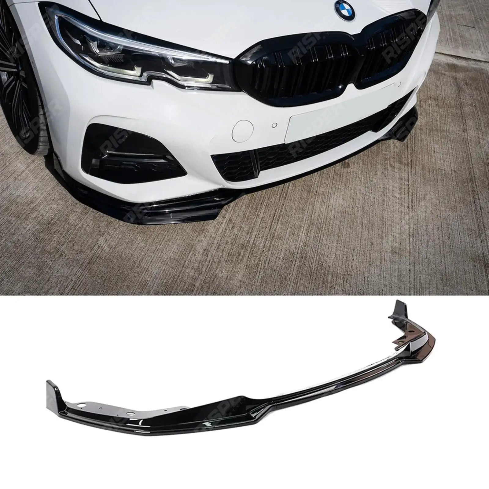 BMW 3 Series M Sport G20/G21 2018-2021 (pre-lci) Front Splitter Lip Gloss Black