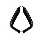 BMW 4 SERIES F32 & F36 2014-2020 M SPORT FRONT UPPER CANARDS IN GLOSS BLACK