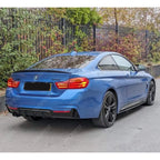 Bmw 4 Series F32 F36 M Sport 2014-2020 Rear Diffuser In Matte Black 00___