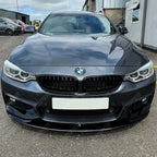 BMW 4 Series F32/F36 M Sport Front Splitter in Gloss Black
