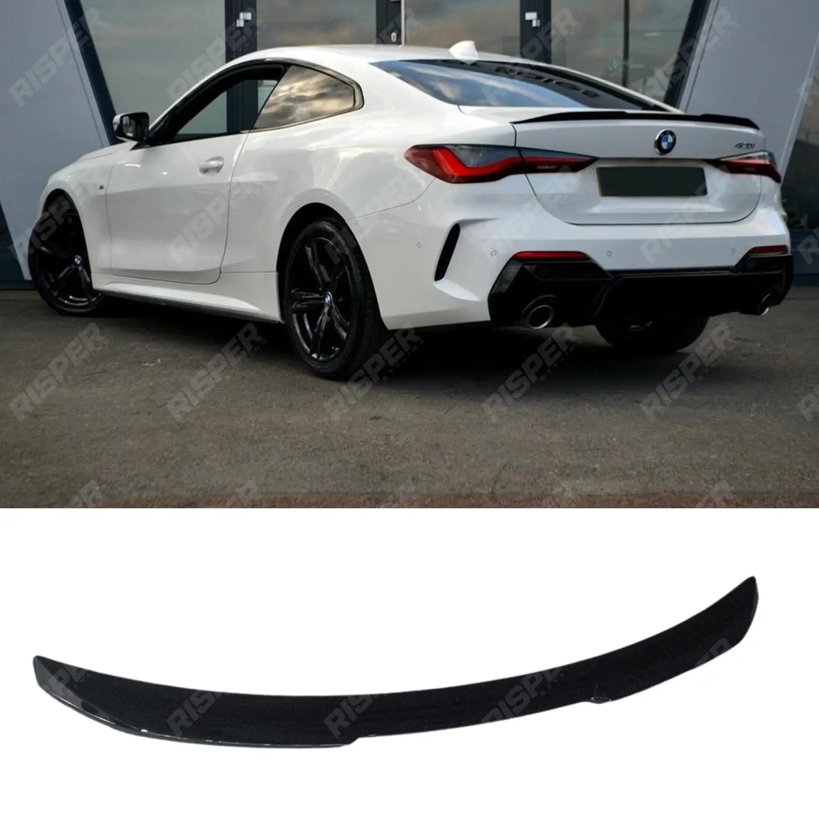 Bmw 4 Series G22 2020+ MP Rear Spoiler In Gloss Black