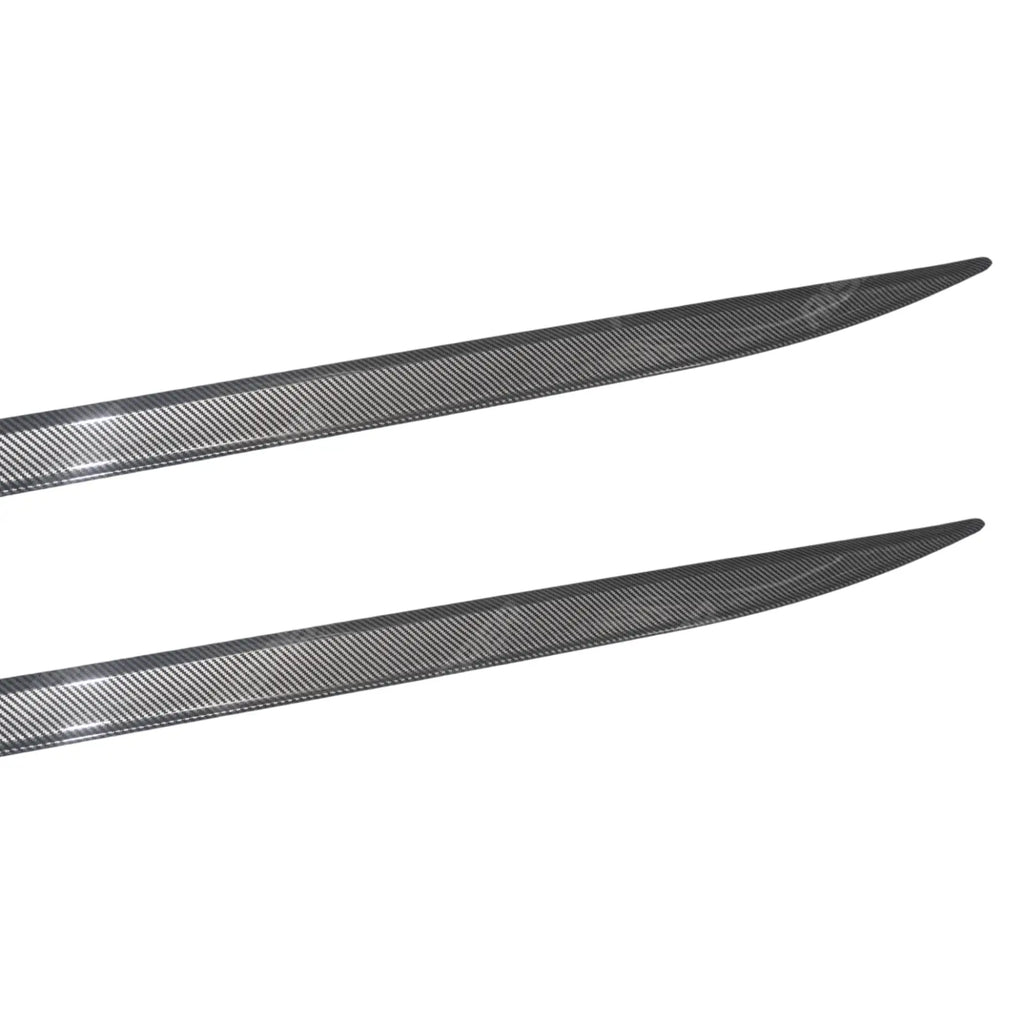 Bmw 4 Series G22 M Sport 2020+ Side Skirt Splitters In Carbon Look