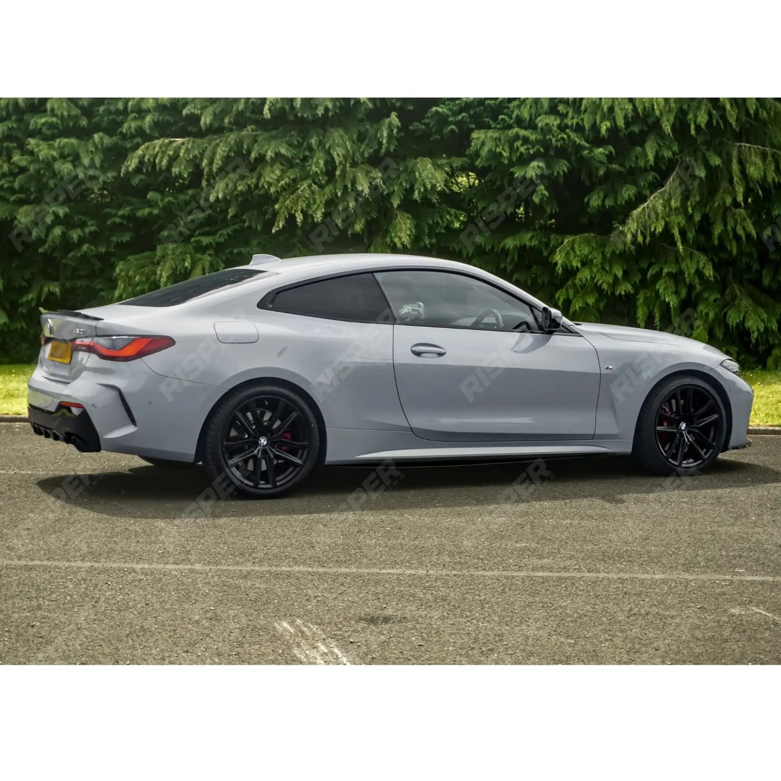 BMW 4 Series G22 M Sport 2020+ Side Skirt Splitters in Gloss Black