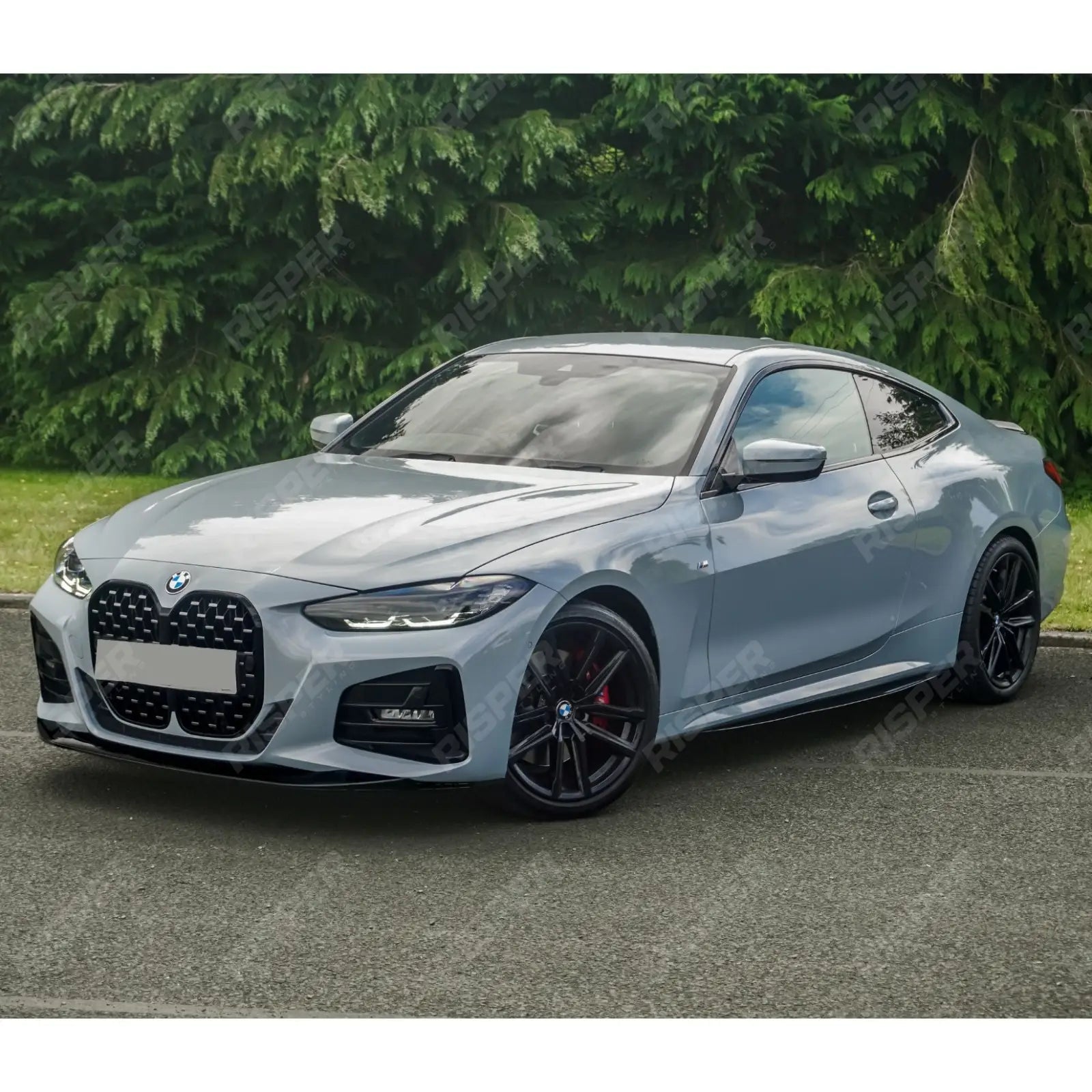 BMW 4 Series G22 M Sport 2020+ Side Skirt Splitters in Gloss Black