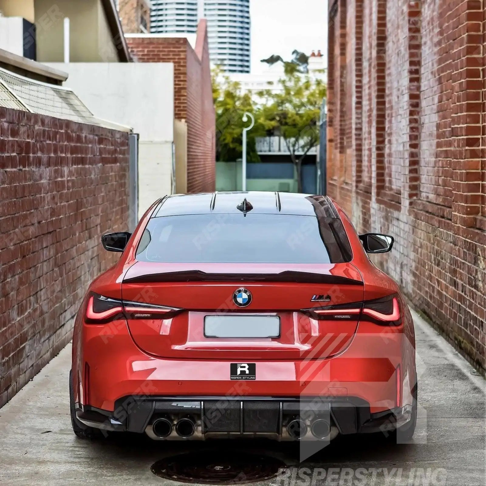 BMW 4 Series G22 M4 G82 2-Door - Gloss Black PSM Style Duck Tail Spoiler