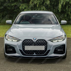 BMW 4 Series M Sport G22 G23 2020+ Front Splitter in Gloss Black