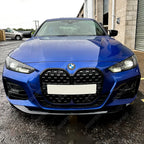 BMW 4 Series M Sport G22 G23 2020+ Front Splitter in Gloss Black