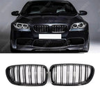 BMW 5 Series F10 2009-2017 DUAL SLAT FRONT GRILL IN GLOSS BLACK