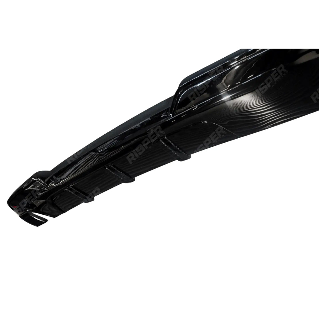 Bmw 5 Series F10 M Sport 2009-2017 Rear Diffuser In Gloss Black 00___