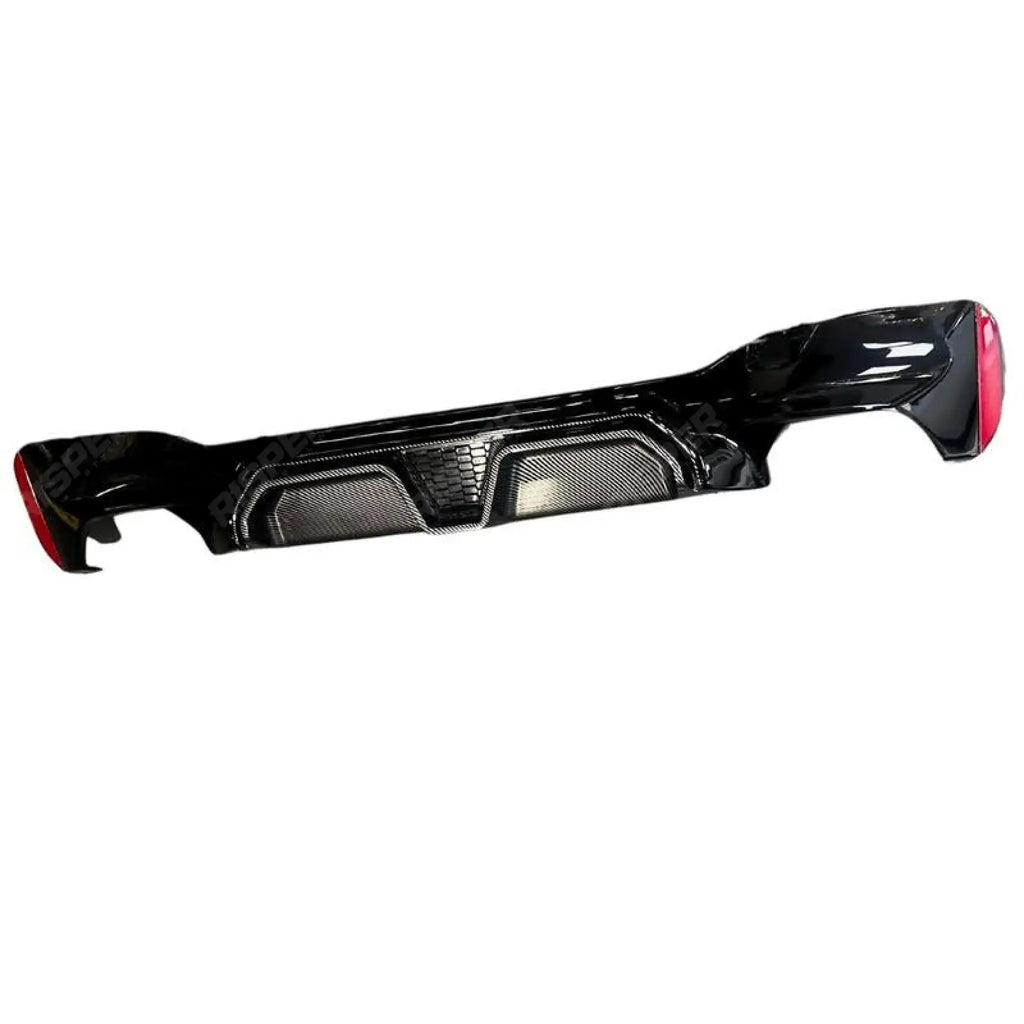 BMW 5 Series G30 G38 M Sport 2017-2024 CS Rear Diffuser In Carbon Look