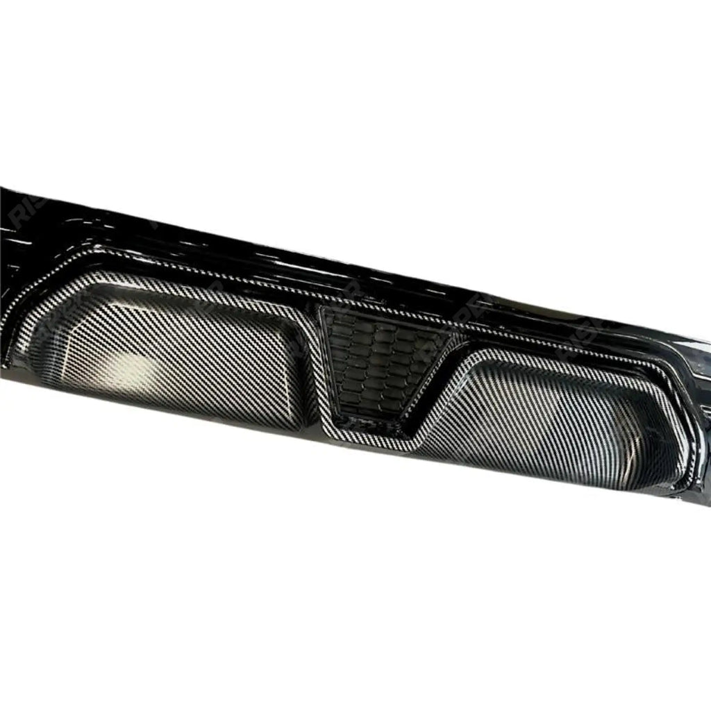 BMW 5 Series G30 G38 M Sport 2017-2024 CS Rear Diffuser In Carbon Look