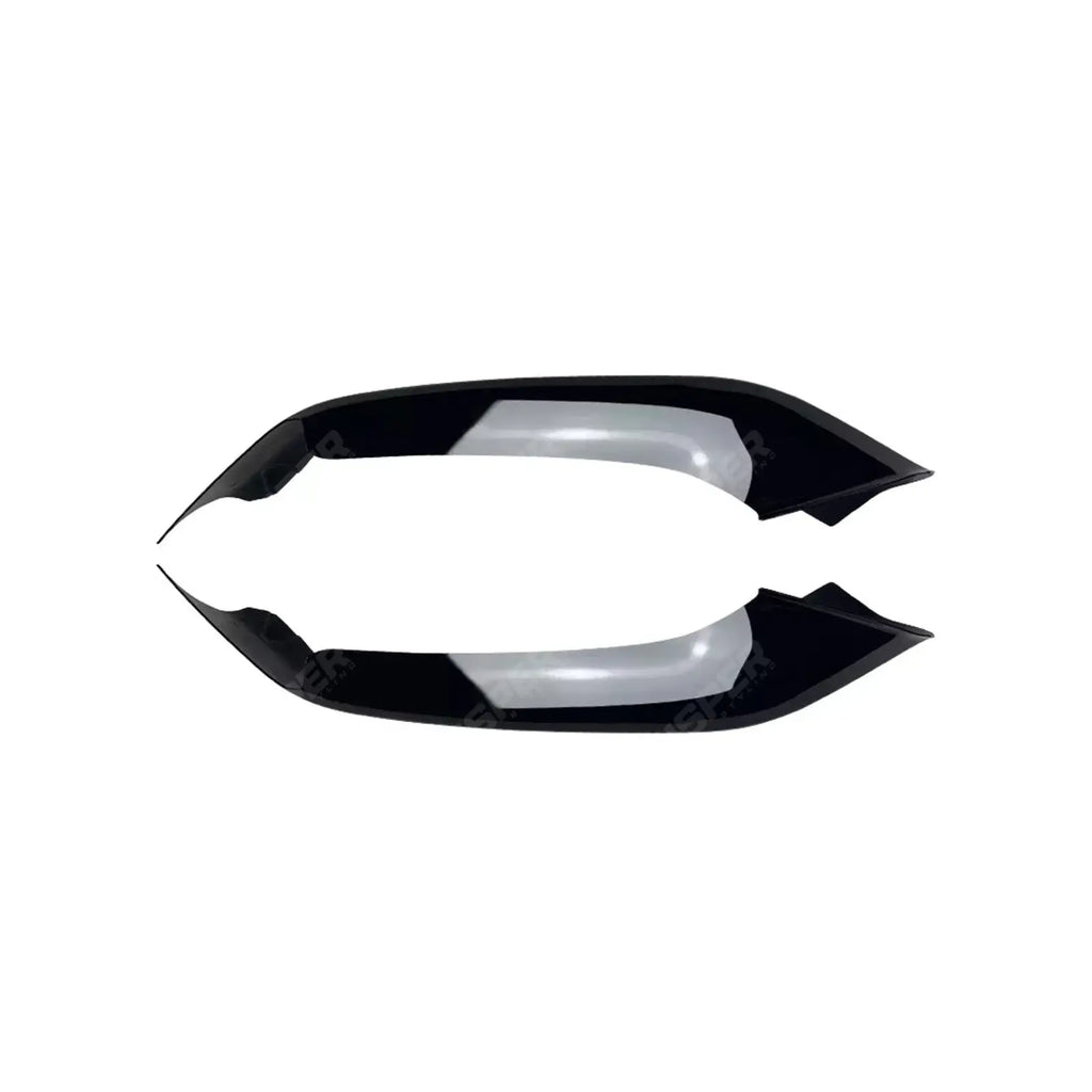 BMW 5 SERIES G30 (PRE LCI) 2017-2020 FRONT BUMPER CORNER SPLITTER IN GLOSS BLACK