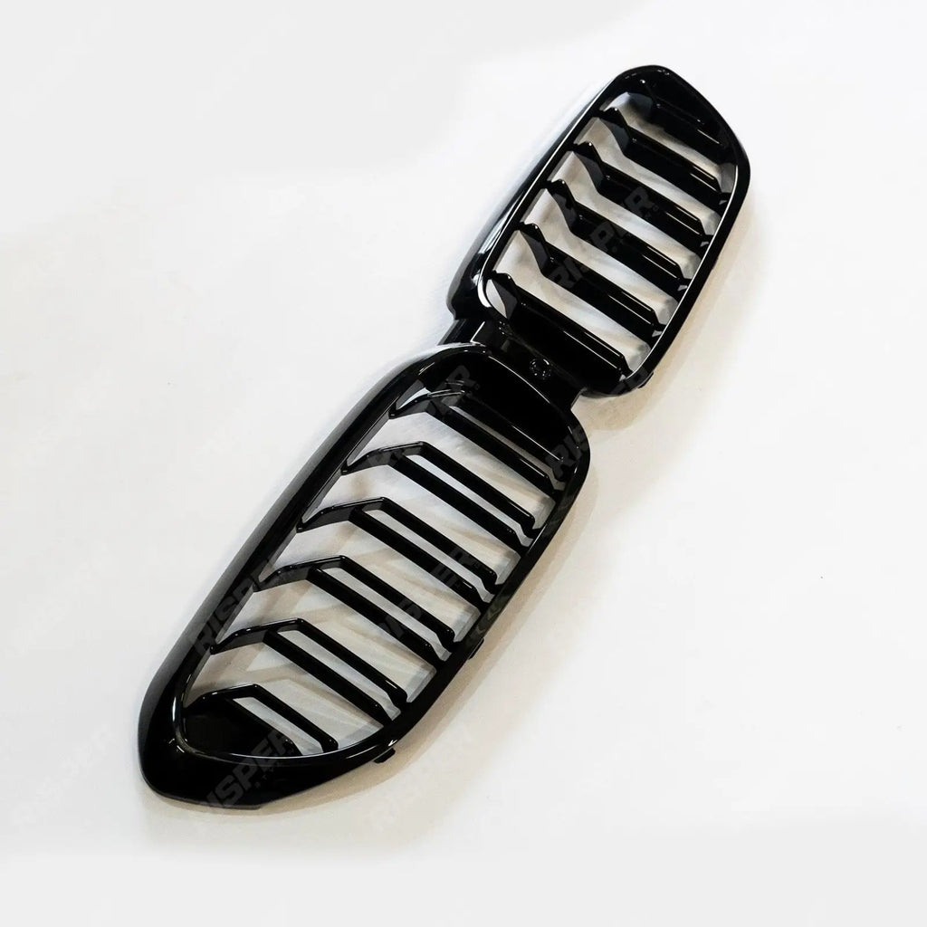 BMW 5 Series G30 Pre LCI 2017-2020 Old to New M5 Look Dual Slat Front Grille In Gloss Black