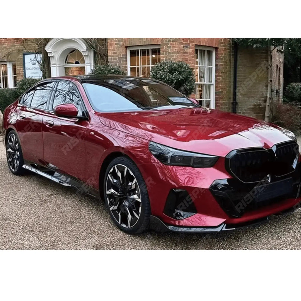 Bmw 5 Series G60 G68 M Sport Front Splitter In Gloss Black