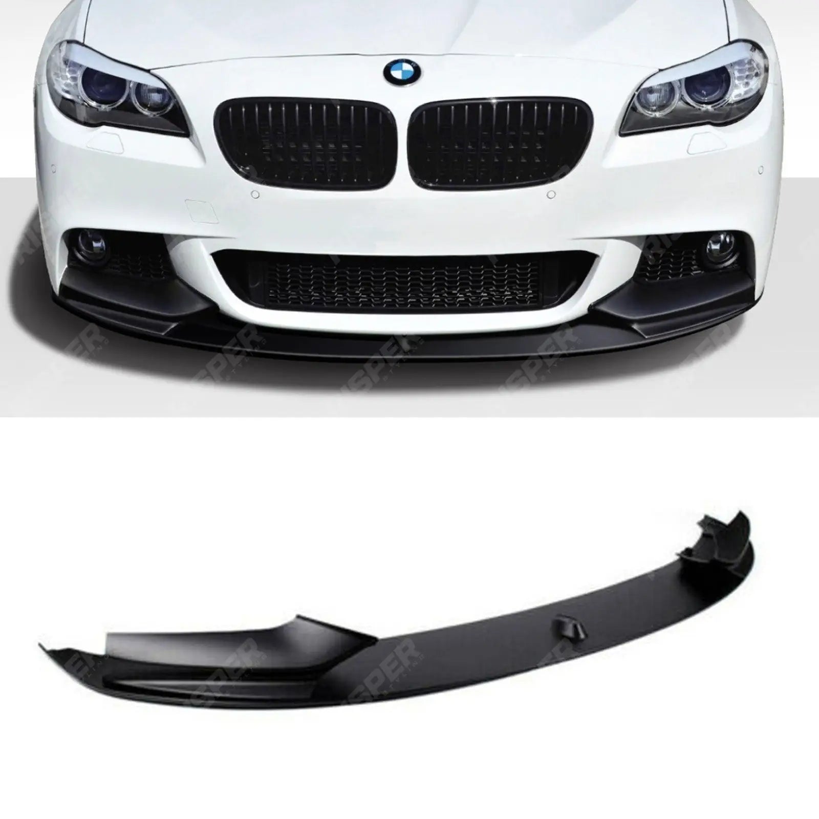 BMW 5 Series M Sport F10 F11 2009-2017 - M Performance Front Splitter in Matte Black