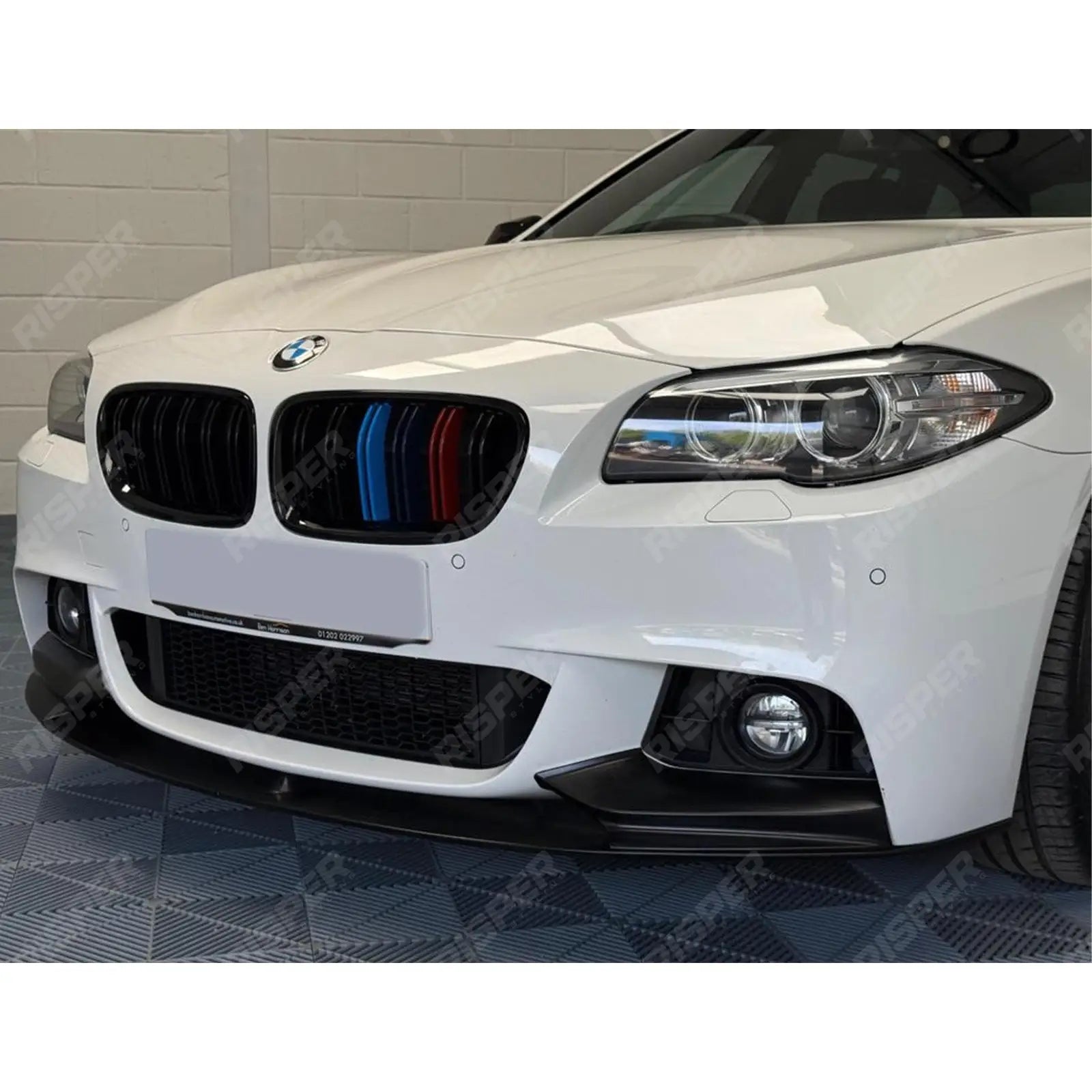 BMW 5 Series M Sport F10 F11 2009-2017 - M Performance Front Splitter in Matte Black