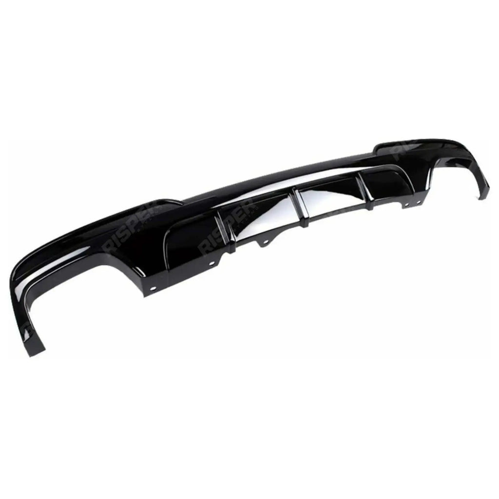 BMW 5 Series M Sport F10 F11 - Gloss Black Rear Diffuser with Quad Exit