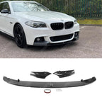 BMW 5 Series M Sport F10 F18 2010-2017 Front Splitter in Carbon Look