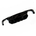BMW 5 Series M Sport F10 F18 2011-2017 V Style Gloss Black Rear Bumper Diffuser